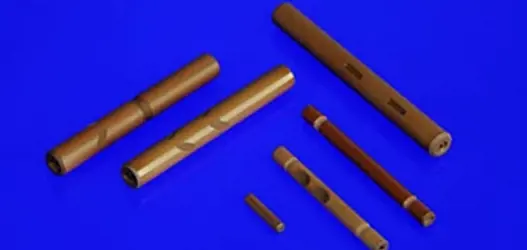 Collection of alumina shafts for pumps